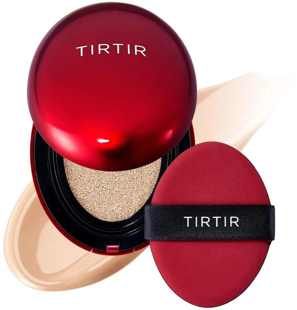 Tirtir Mask Fit Raudona Cushion SPF 40 PA++ makiažo pagrindas-pagalvėlė, atspalvis: 21C Cool Ivory, 18 g