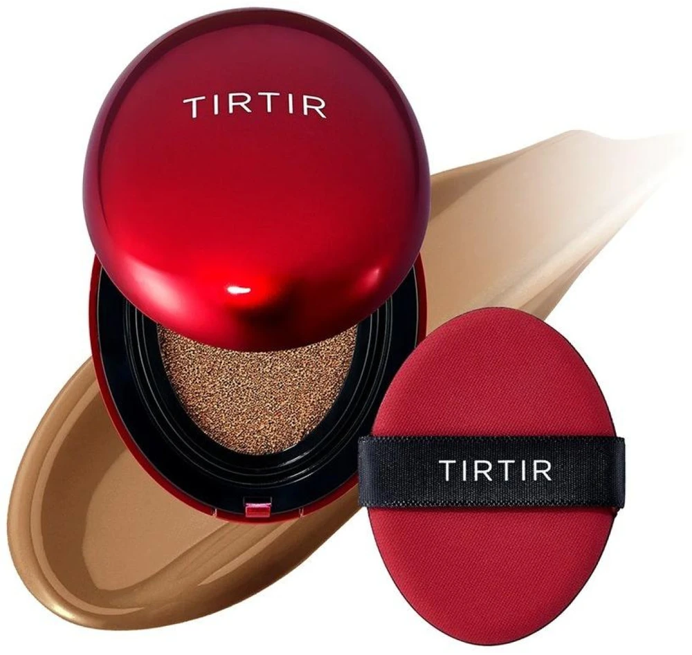 Tirtir Mask Fit Raudona Cushion SPF 40 PA++ makiažo pagrindas-pagalvėlė, atspalvis: 43N Deep Cocoa, 18 g