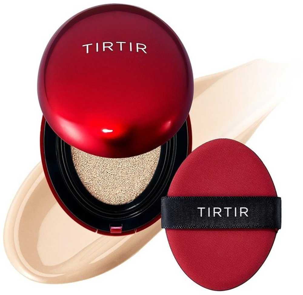 Tirtir Mask Fit Raudona Mini Cushion Foundation makiažo pagrindas-pagalvėlė, atspalvis: 17N Vanilla , 4.5 g