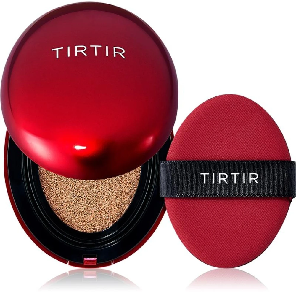 Tirtir Mask Fit Raudona Mini Cushion Foundation makiažo pagrindas-pagalvėlė, atspalvis: 25N Mocha, 4.5 g