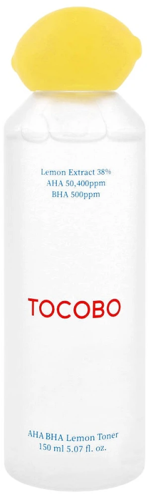 TOCOBO AHA BHA Lemon Toneris šveičiamasis veido tonikas, 150 ml