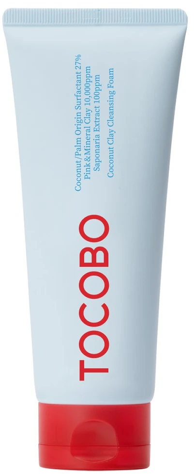 TOCOBO Coconut Clay Cleansing Foam valomosios veido putos, 150 ml