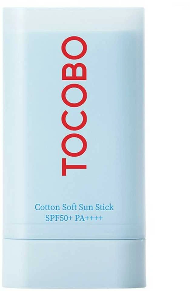 TOCOBO Cotton Soft Sun Stick SPF50+ PA++++ apsauginis veido kremas nuo saulės, 19 g