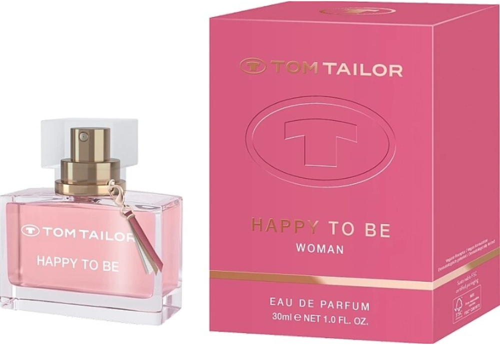 Tom Tailor Happy To Be EDP parfumuotas vanduo moterims, 30 ml