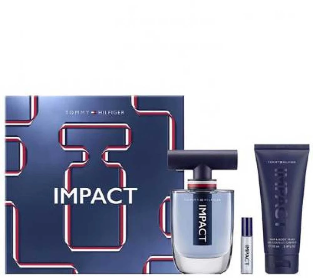 Tommy Hilfiger Impact rinkinys vyrams (EDT, 100 ml + dušo želė, 100 ml + EDT, 4 ml)