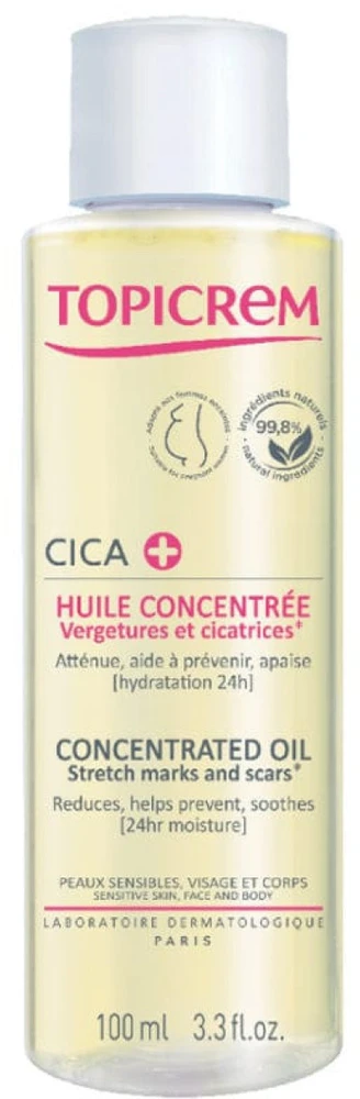 Koncentruotas aliejus nuo strijų ir randų Topicrem CICA+, 100 ml