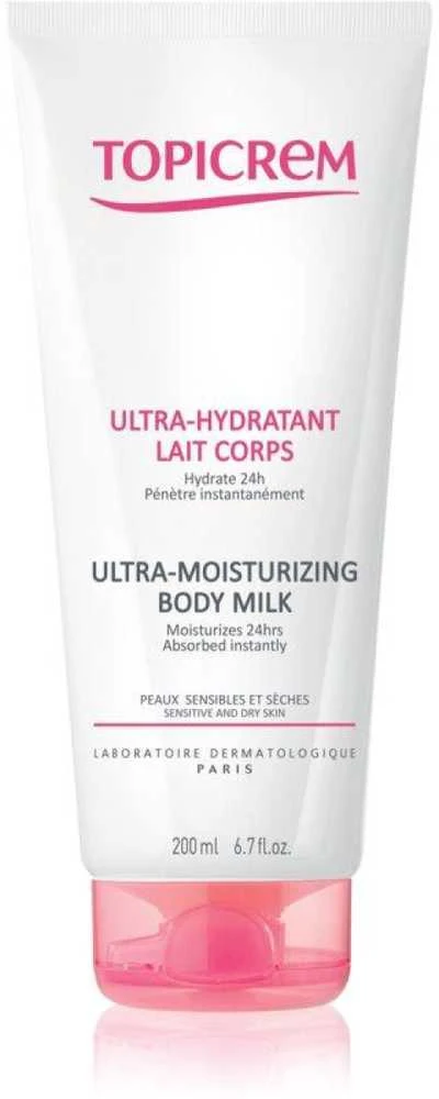 Topicrem Ultra-Moisturizing Body Milk drėkinamasis kūno pienelis, 200 ml