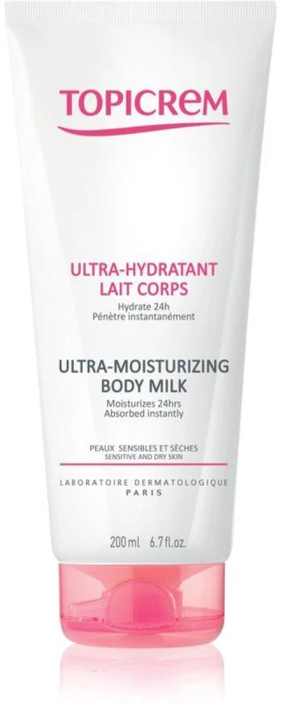 Topicrem Ultra-Moisturizing Body Milk drėkinamasis kūno pienelis, 200 ml