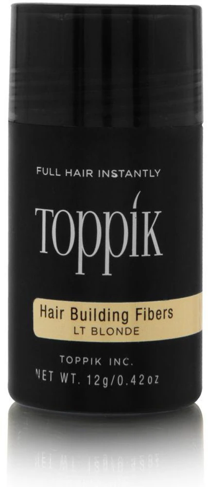 Toppik Hair Building Fibers atspalvį suteikianti priemonė plaukams, atspalvis: Light Skirtas šviesiems plaukams, 12 g