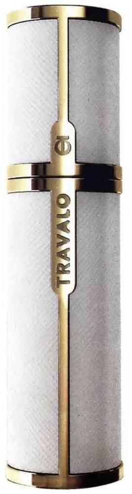 Travalo Milano Baltas & Gold pildomas kvepalų buteliukas (atomaizeris), 5 ml