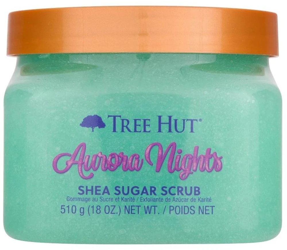 Tree Hut Aurora Nights Shea Sugar Scrub kūno šveitiklis, 510 g