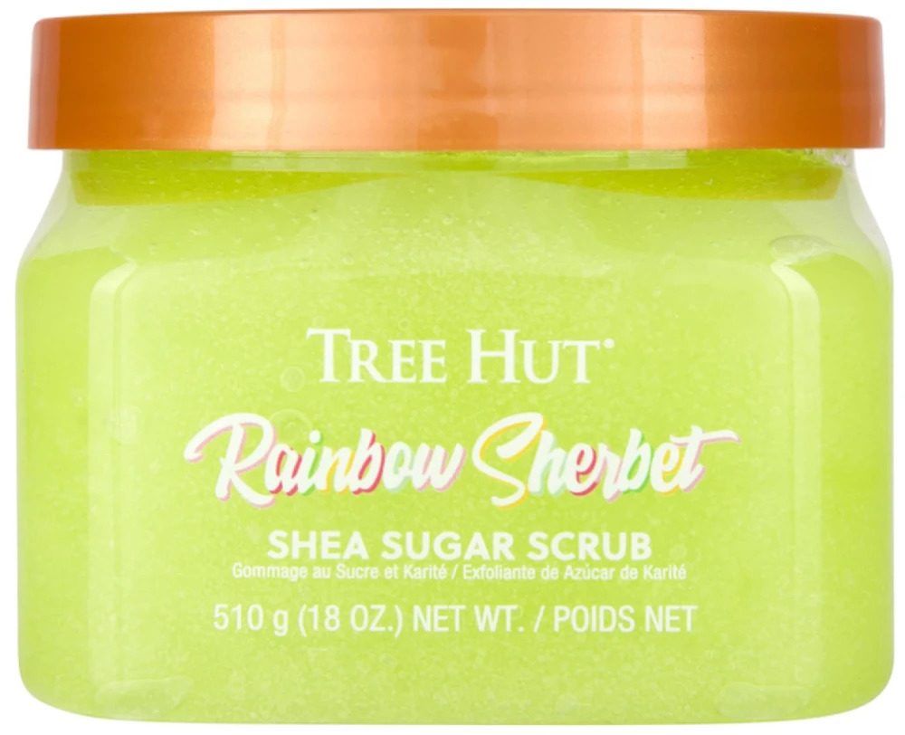 Tree Hut Rainbow Sherbert Shea Sugar Scrub kūno šveitiklis, 510 g
