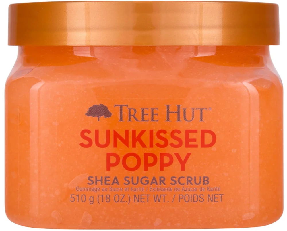Tree Hut Sunkissed Poppy Shea Sugar Body Scrub kūno šveitiklis, 510 g