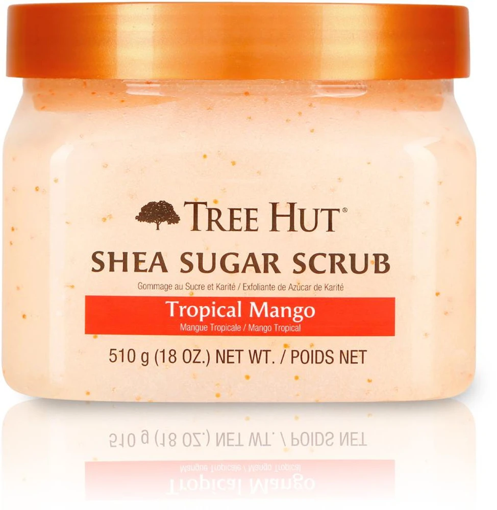 Tree Hut Tropical Mango Shea Sugar Scrub kūno šveitiklis, 510 g