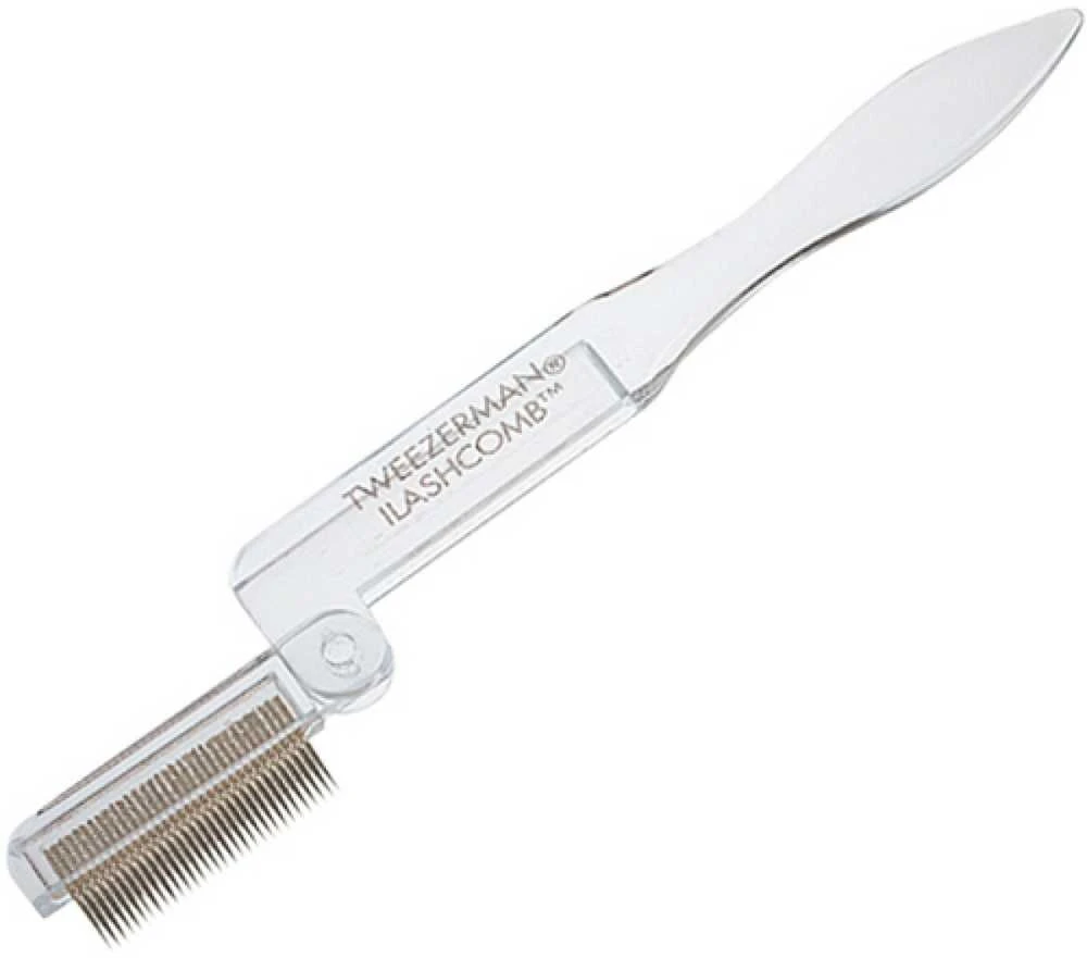 Tweezerman Gold blakstienų šukavimo šukos (Folding Lash Šukos)