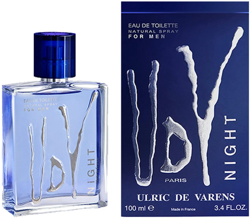 Tualetinis vanduo Ulric De Varens Night For Men Eau De Toilette Purškiklis, 100ml