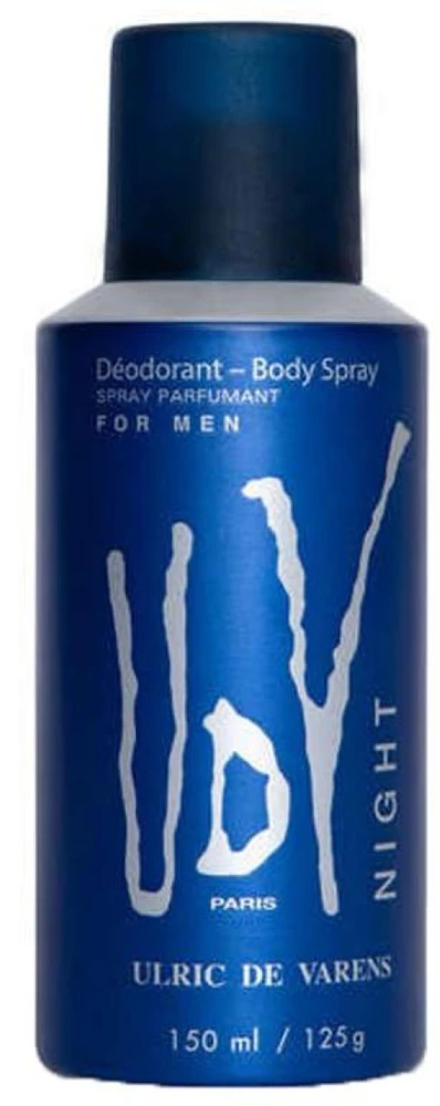 Ulric De Varens Night Scented Purškiklis For Men kūno purškiklis vyrams, 150 ml