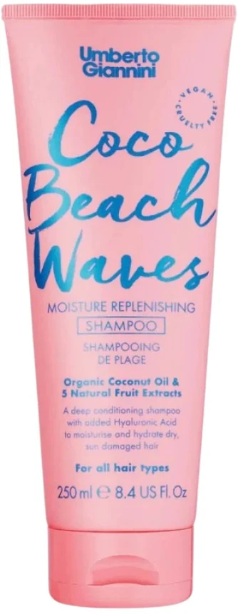 Umberto Giannini Coco Beach Waves Hair Šampūnas Hydrating, 250 ml