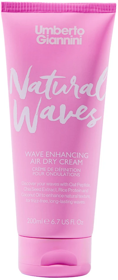 Umberto Giannini Glazed Waves Hair Leave-In Kreminis Treatment Defining & Minkštinantis ir glotninantis, 200 ml