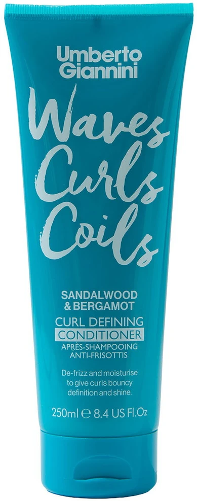 Umberto Giannini Waves Curls Coils Hair Conditioner Hydrating & Defrizzing & Detangling, 250 ml