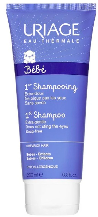 Uriage Baby 1st Šampūnas Extra Gentle valomasis šampūnas kūdikiams, 200 ml