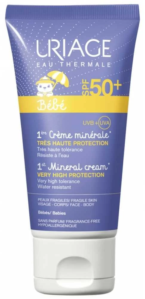 "Uriage Baby" mineralinis kremas SPF50+ 50ml