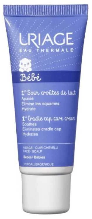Uriage Bébé 1st Cradle Cap Care kremas kūdikių pleiskanų luobelei šalinti 40ml