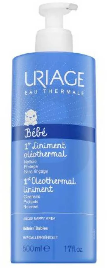 Uriage "Bébé Baby" sauskelnių srities valomoji priemonė (1st Oleothermal Liniment) 500 ml