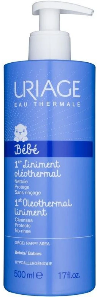 Uriage "Bébé Baby" sauskelnių srities valomoji priemonė (1st Oleothermal Liniment) 500 ml