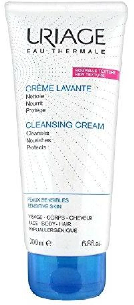 Uriage Cleansing Kreminis valomasis kreminis prausiklis jautriai odai, 200 ml