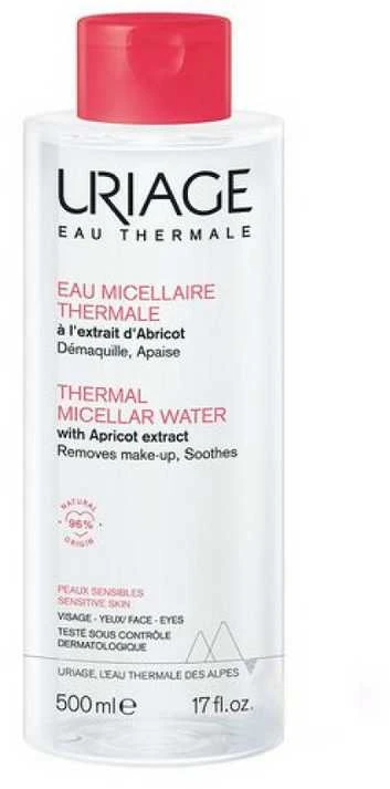 Uriage Thermal Vanduo Makeup Removing Micellar Vanduo For Sensitive Skin micelinis vanduo jautriai odai, 500 ml