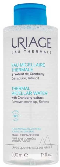 Uriage Eau Thermale Micellar Vanduo micelinis vanduo sausai ir normaliai odai, 500 ml