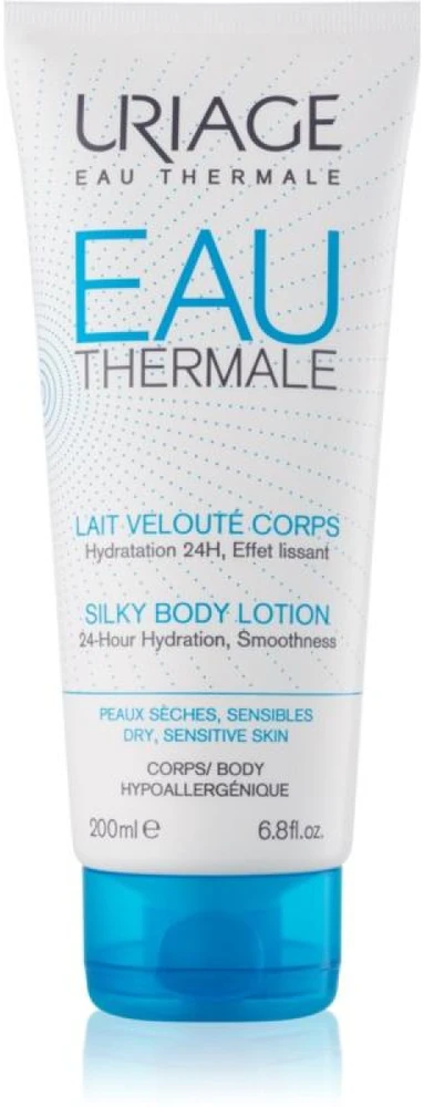 Uriage Eau Thermale Silky Losjonas kūnui drėkinamasis kūno losjonas sausai ir jautriai odai, 200 ml