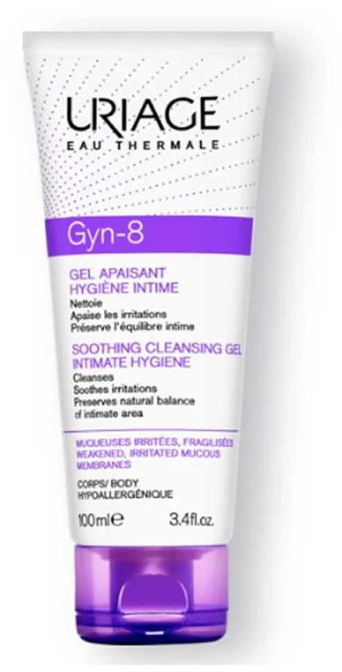 "Uriage Gyn-8" raminamasis valomasis gelis intymiai higienai 100ml
