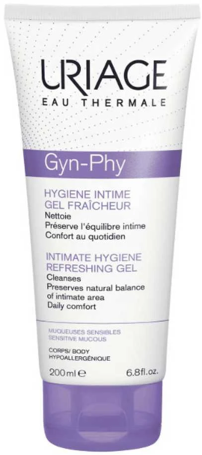 "Uriage Gyn-Phy" intymios higienos gaivinamasis gelis 200ml