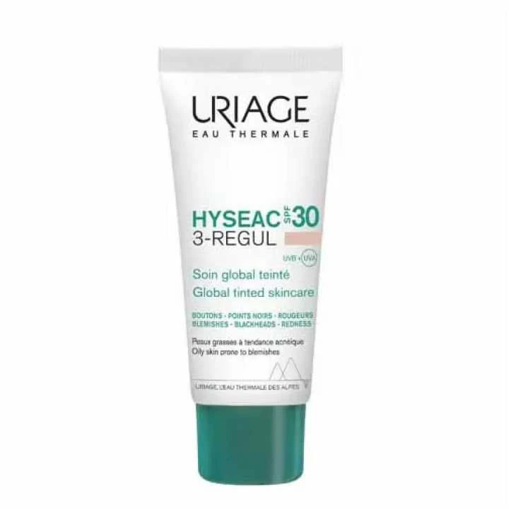 Uriage Hyséac 3-Regul Global Tinted SPF 30 veido kremas, 30 ml