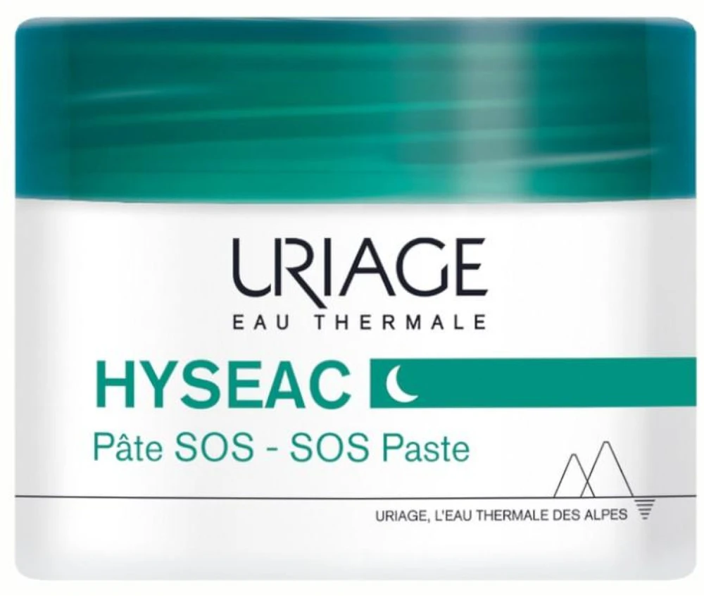 Uriage Hyséac Pâte Sos Paste-Local Skin-Care veido pasta riebiai ir probleminei odai, 15 g