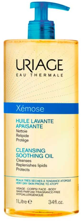 Uriage Xemose Cleansing Oil valomasis aliejus sausai odai veidui ir kūnui, 500 ml