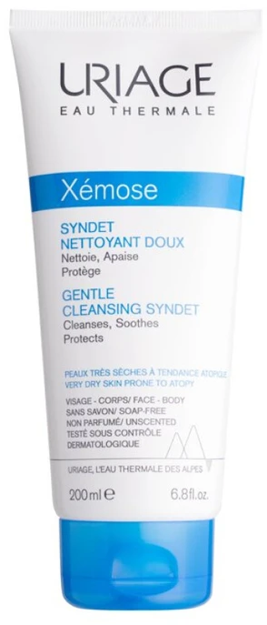 Uriage Xémose Gentle Cleansing Syndet Dušo želė valomasis kremas-gelis, 200 ml