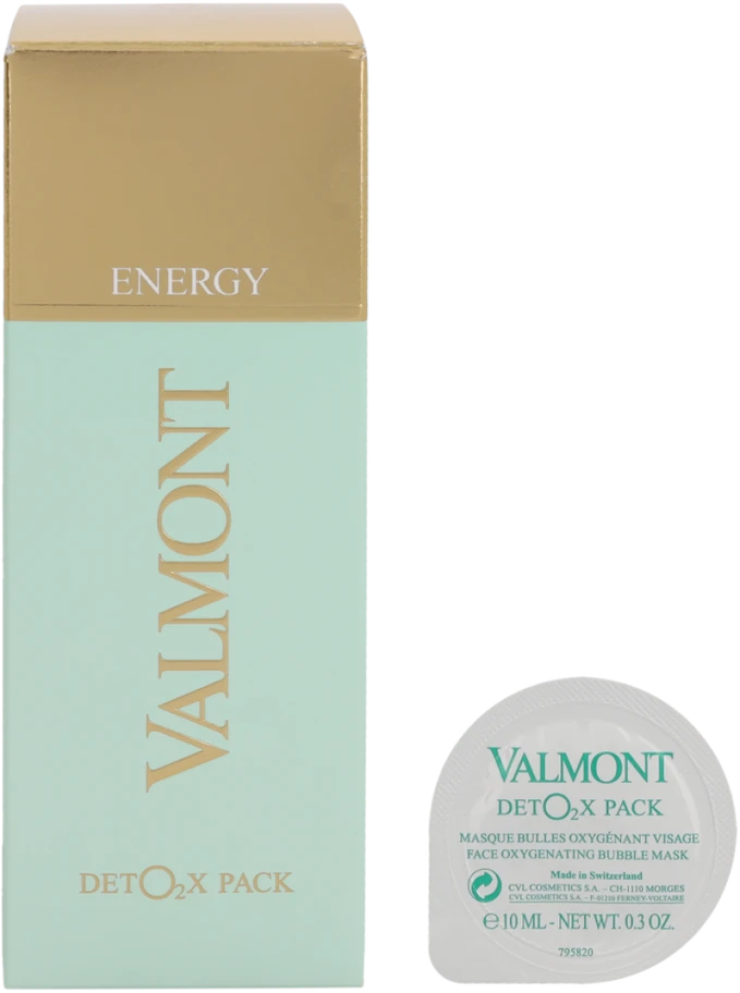 Valmont Deto2x Pack detoksikuojanti veido kaukė kapsulėse, 6 x 10 ml
