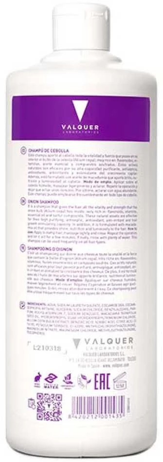 Valquer Onion Šampūnas plaukus atstatantis šampūnas, 1000 ml