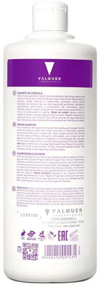 Valquer Onion Šampūnas plaukus atstatantis šampūnas, 1000 ml