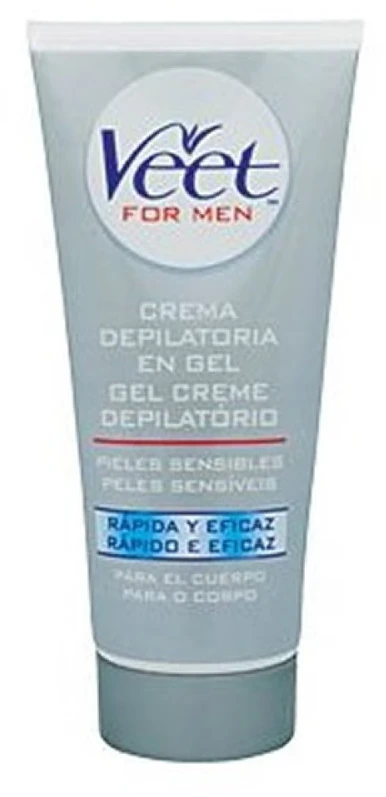 Veet For Men Sensitive Skin Depilatory Kreminis vyrų depiliacinis kremas, 200ml