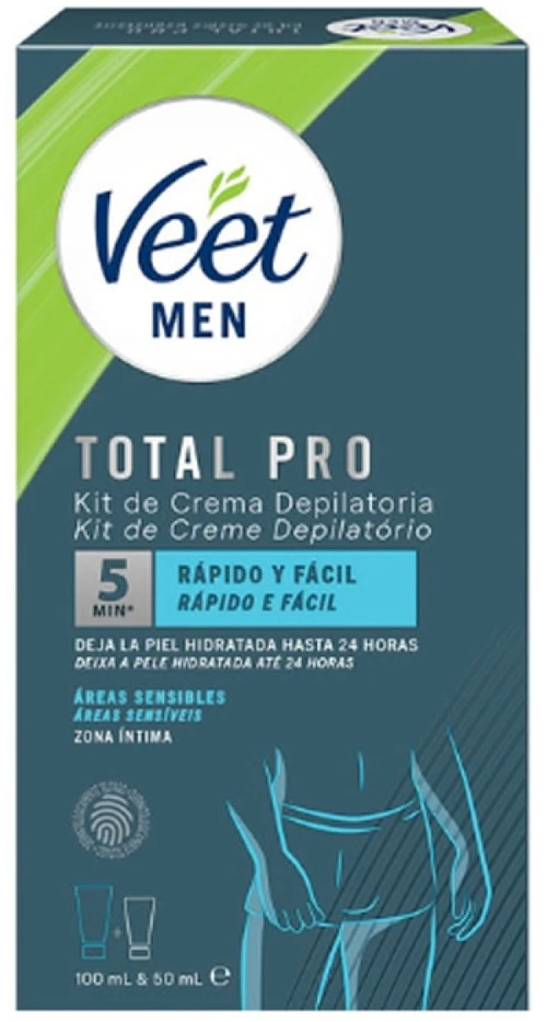„Veet Men“ depiliacinis kremas jautrioms vietoms, 100 ml, 2 vnt. rinkinys