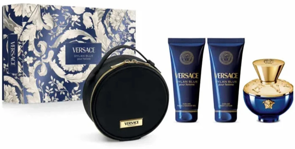 Versace Dylan Mėlyna Pour Femme Eay De Parfum Purškiklis, 100 ml Set 3 Pieces