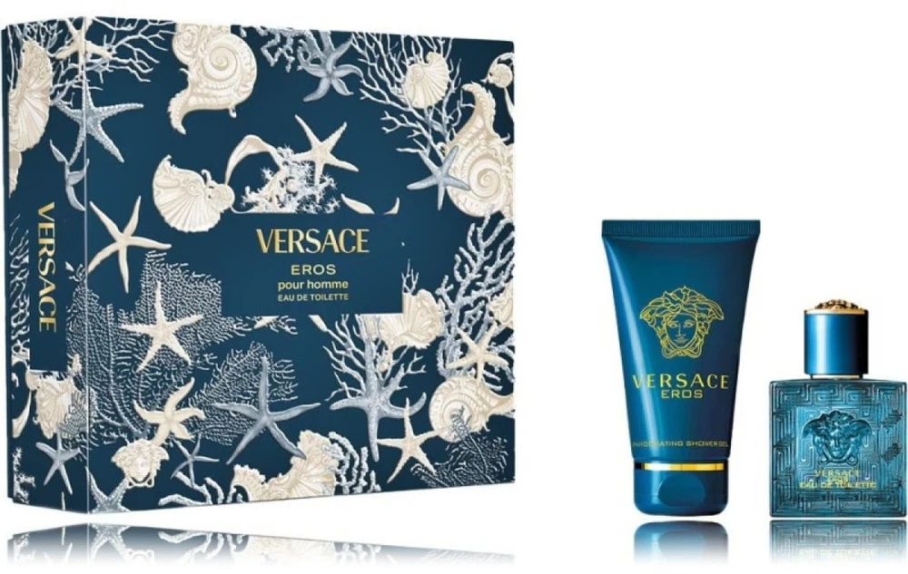 Versace Eros Pour Homme Giftset rinkinys vyrams (EDT, 30 ml + dušo gelis, 50 ml)