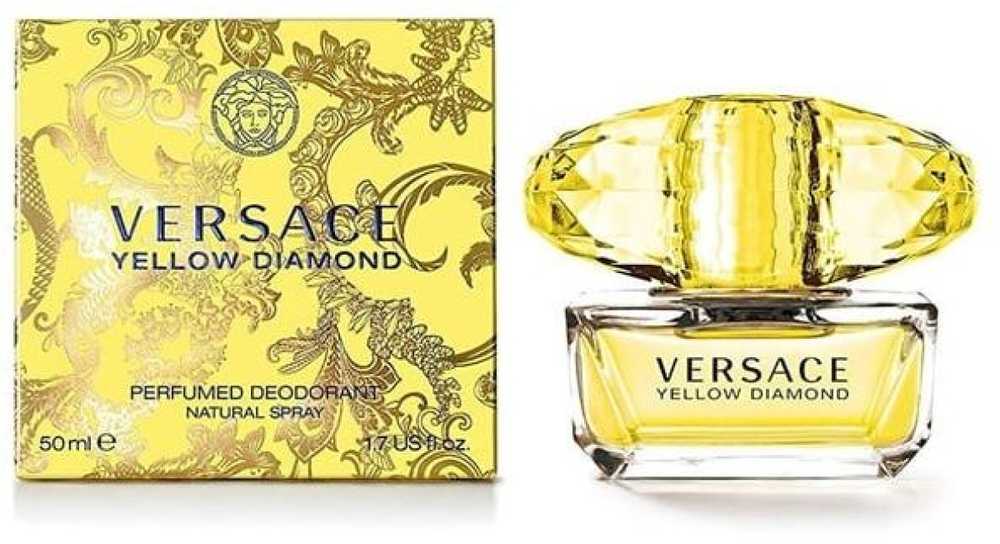 Versace Geltona Diamond purškiamas dezodorantas moterims, 50 ml