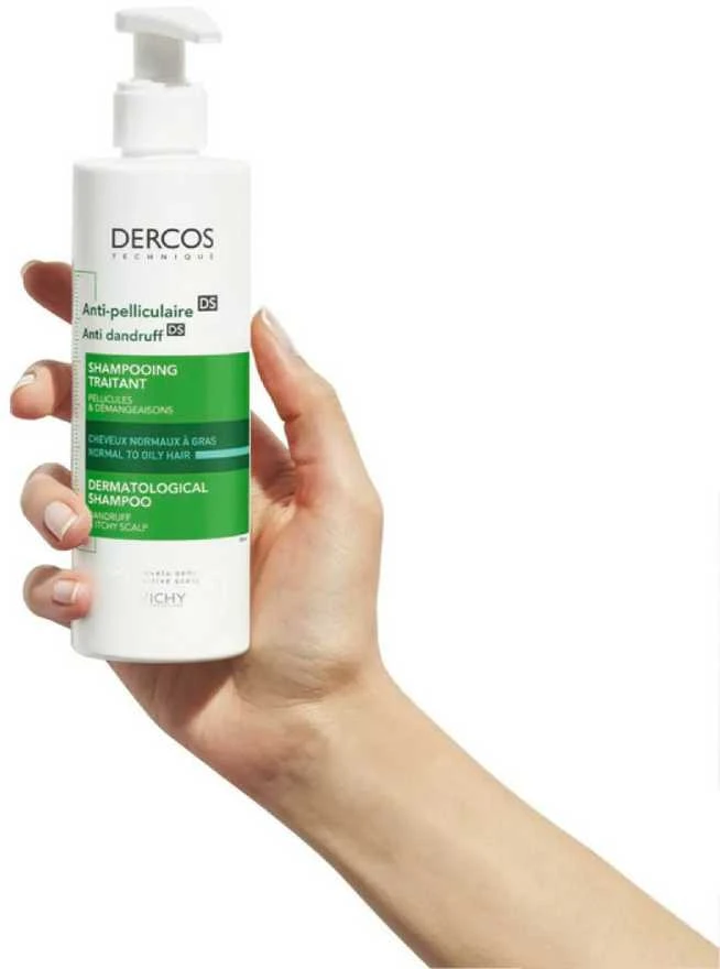 Vichy Dercos Anti-dandruff Shampoo Šampūnas nuo pleiskanų normaliems ir riebiems plaukams, 390 ml