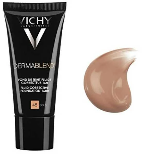 "Vichy Dermablend Corrective Foundation 16h 45 Gold" Pudra 30ml