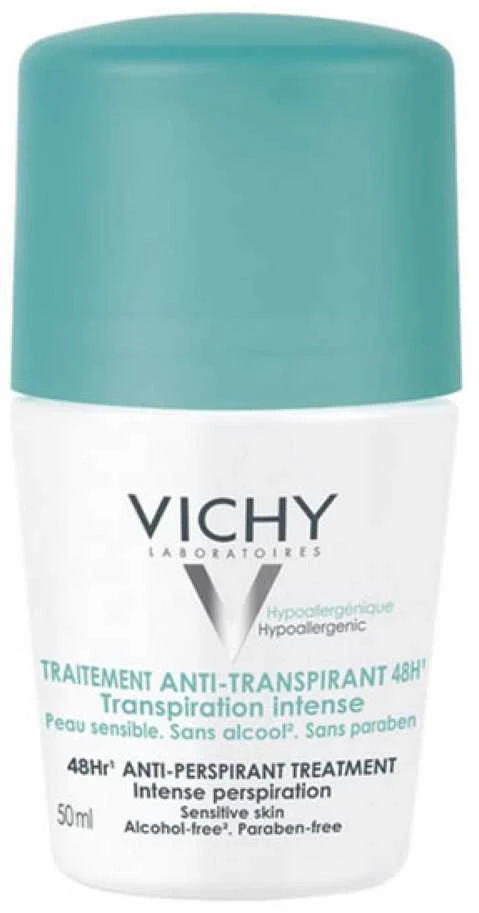Rutulinis dezodorantas - antiperspirantas Vichy Intense Roll On 48H, 50 ml